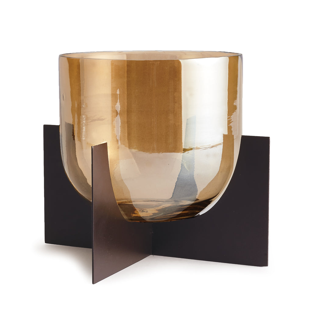 AMBER GLASS BOWL - The Nifty Decor