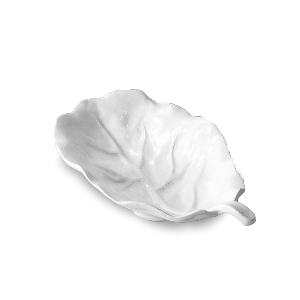 Lettuce Small Leaf Platter (White) - The Nifty Decor