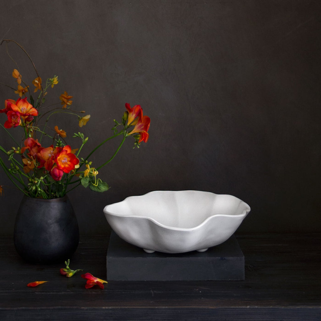 Nube Medium Bowl (White) - The Nifty Decor