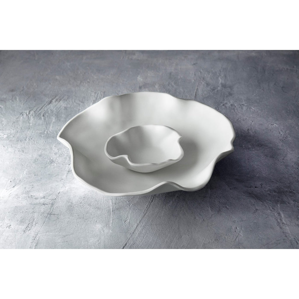 Nube Bowl with Dip (White) - The Nifty Decor