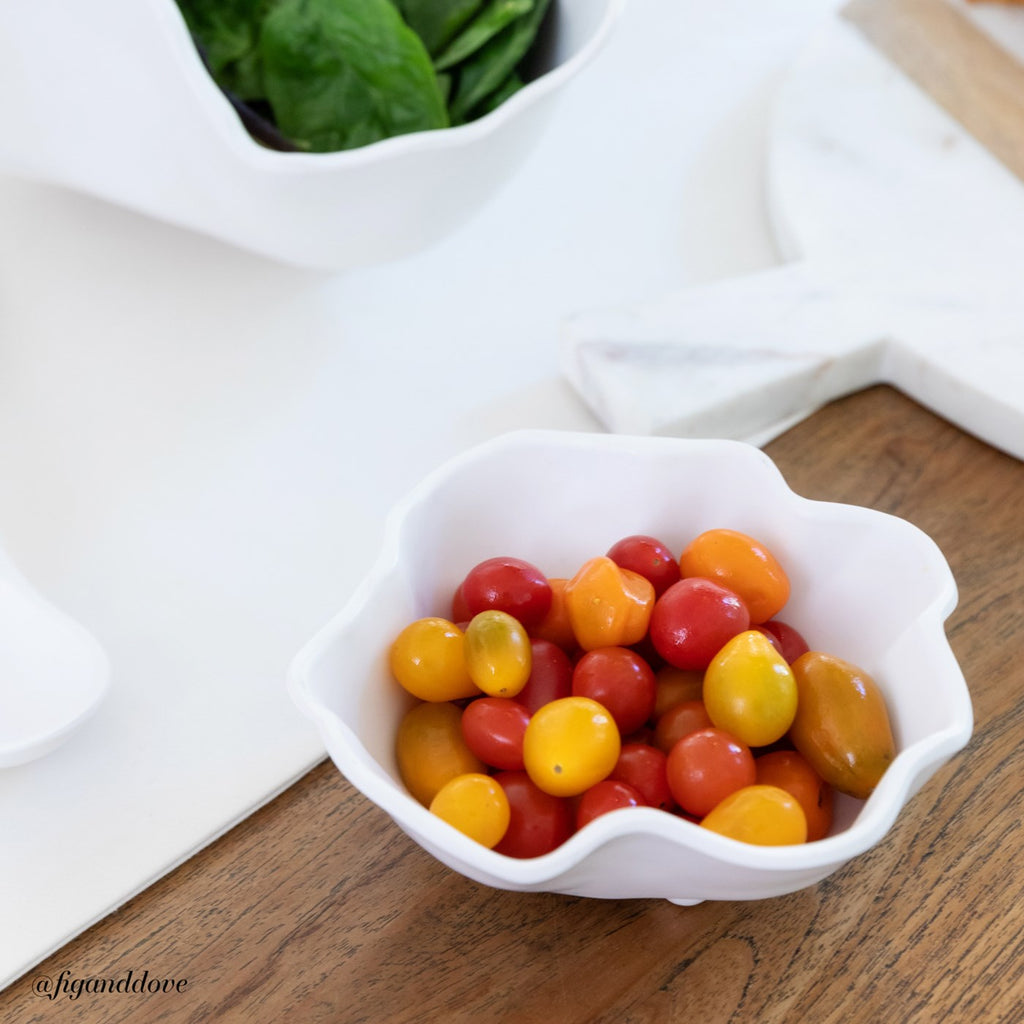 Nube Bowl with Dip (White) - The Nifty Decor