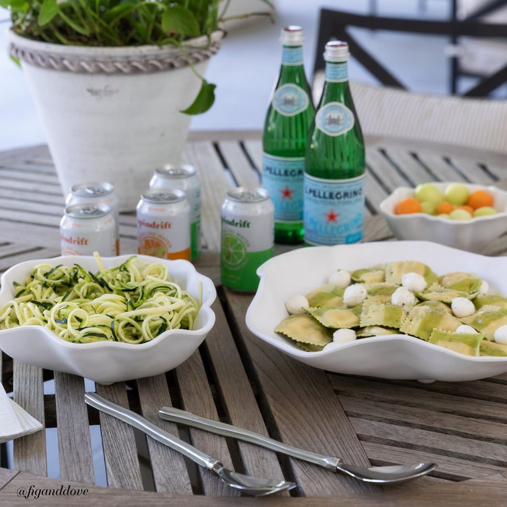 Nube Bowl with Dip (White) - The Nifty Decor
