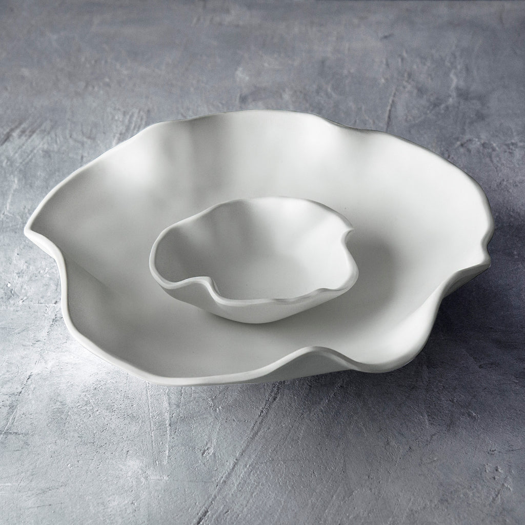 Nube Bowl with Dip (White) - The Nifty Decor