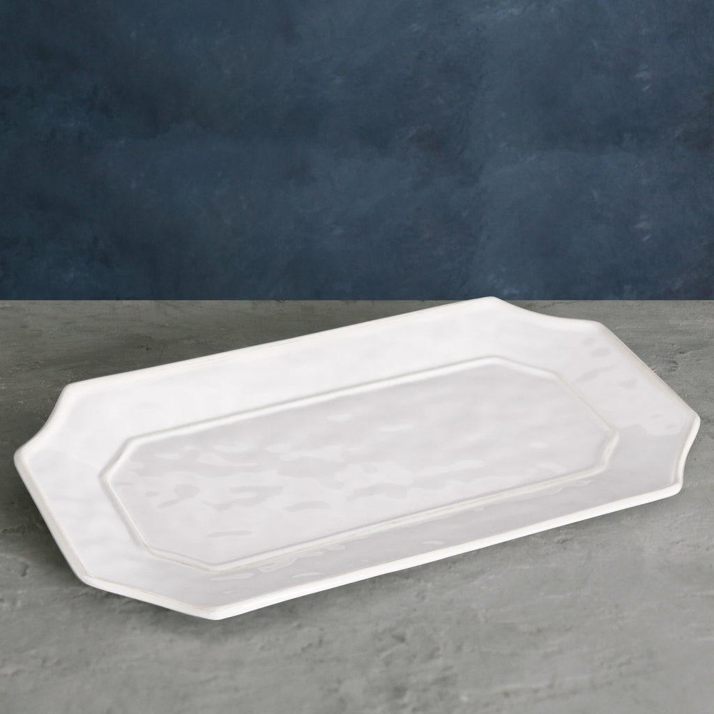 Charleston Long Rectangular Tray (White) - The Nifty Decor