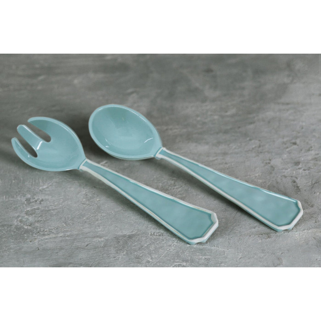 Charleston Large Salad Servers (Blue) - The Nifty Decor