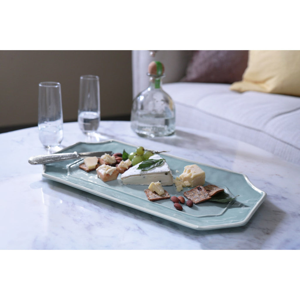 Charleston Long Rectangular Tray (Blue) - The Nifty Decor