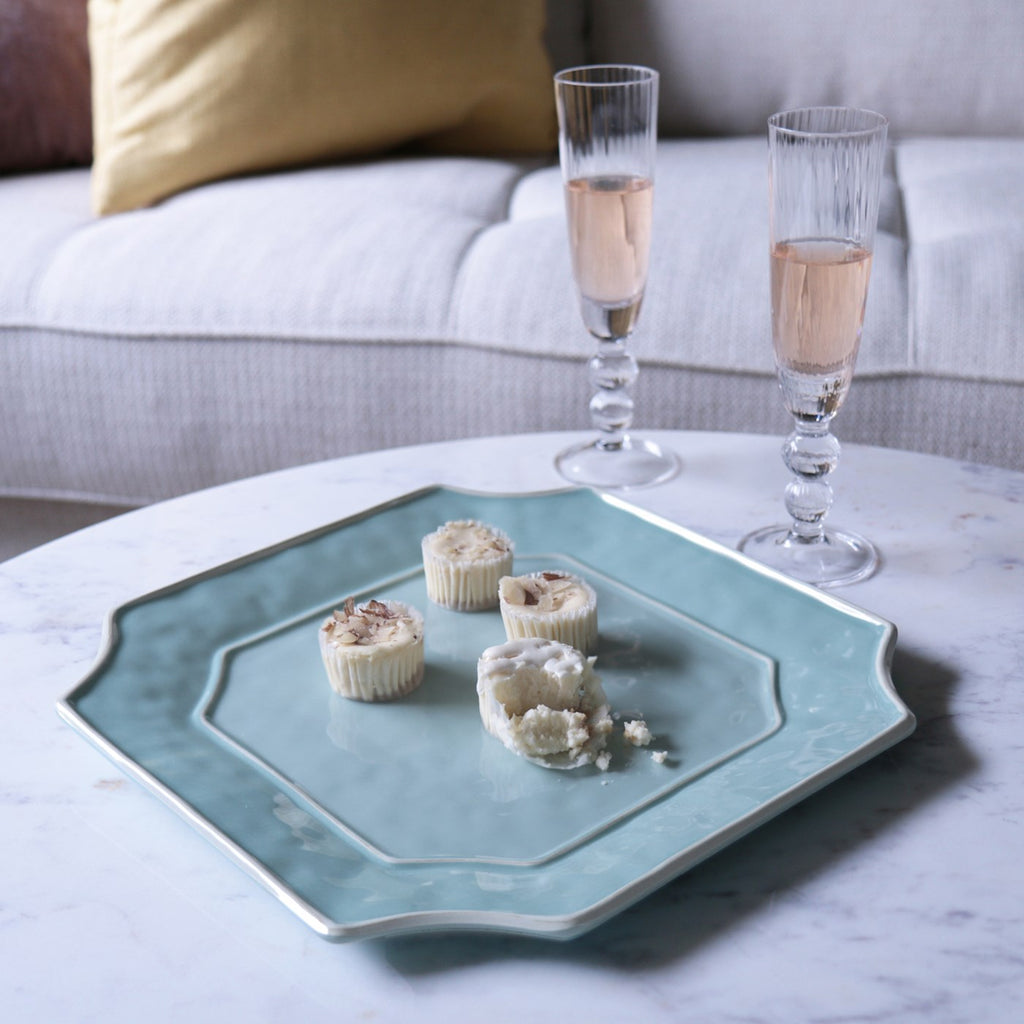 Charleston Square Tray (Blue) - The Nifty Decor