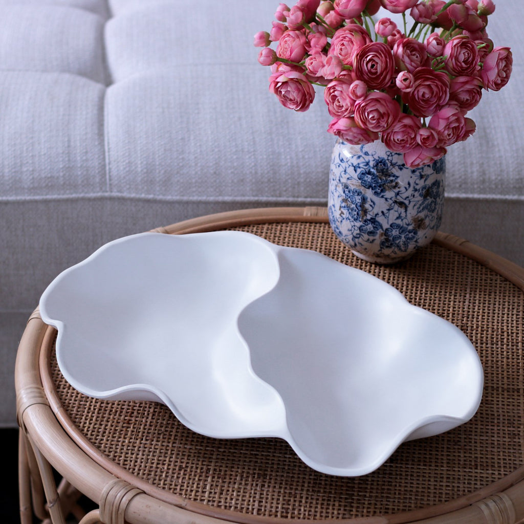 Nube Large Double Dip (White) - The Nifty Decor