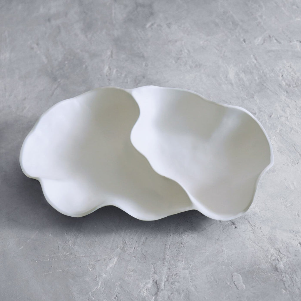 Nube Large Double Dip (White) - The Nifty Decor