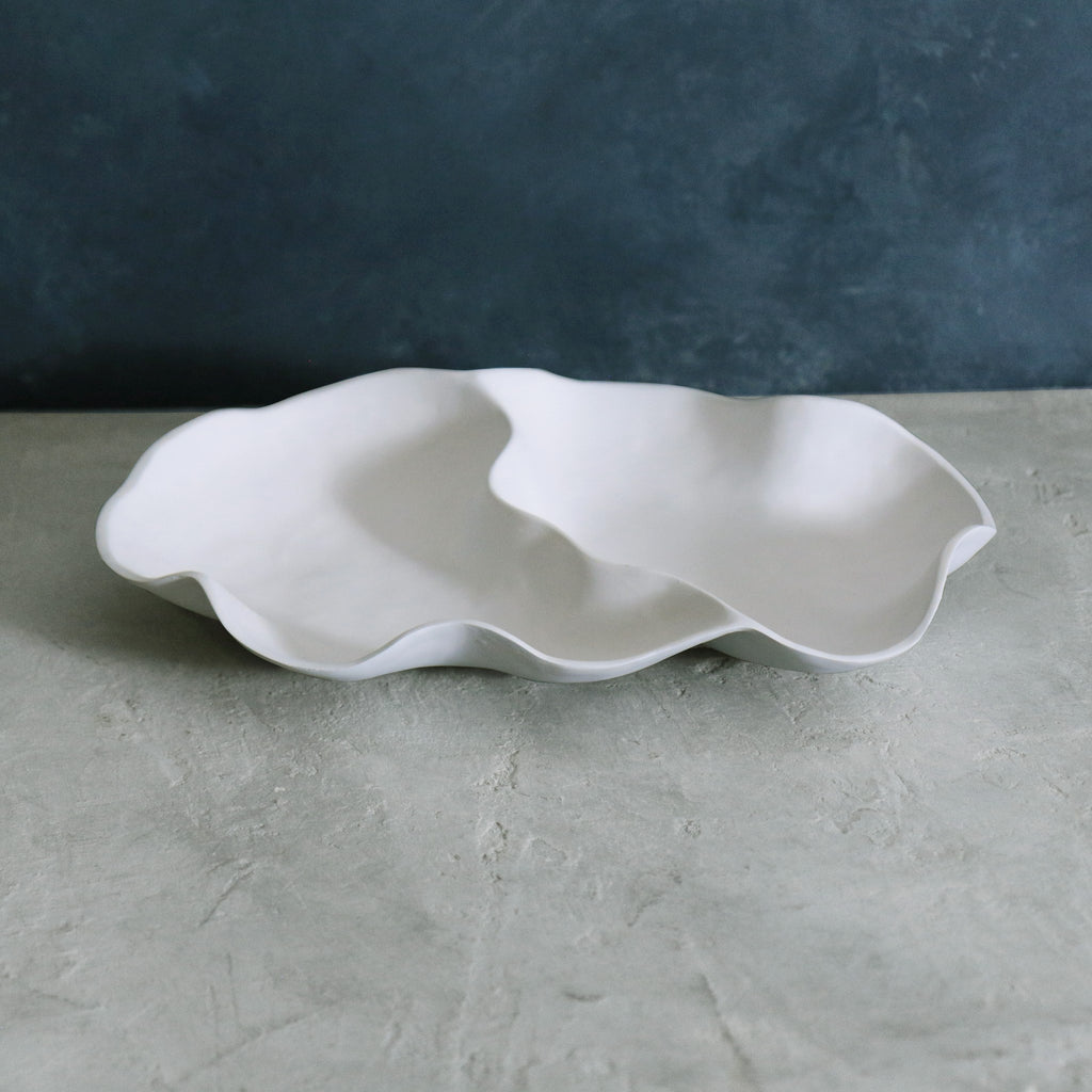 Nube Large Double Dip (White) - The Nifty Decor