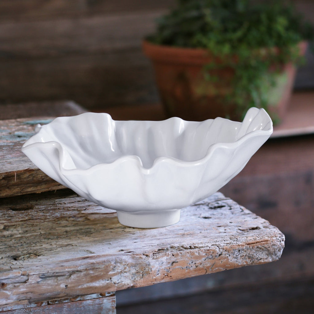 Bloom Medium Bowl (White) - The Nifty Decor