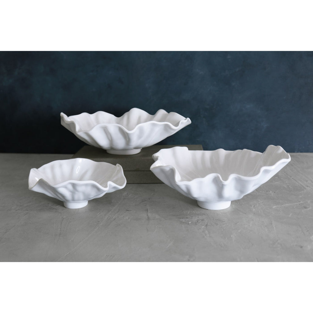 Bloom Medium Bowl (White) - The Nifty Decor