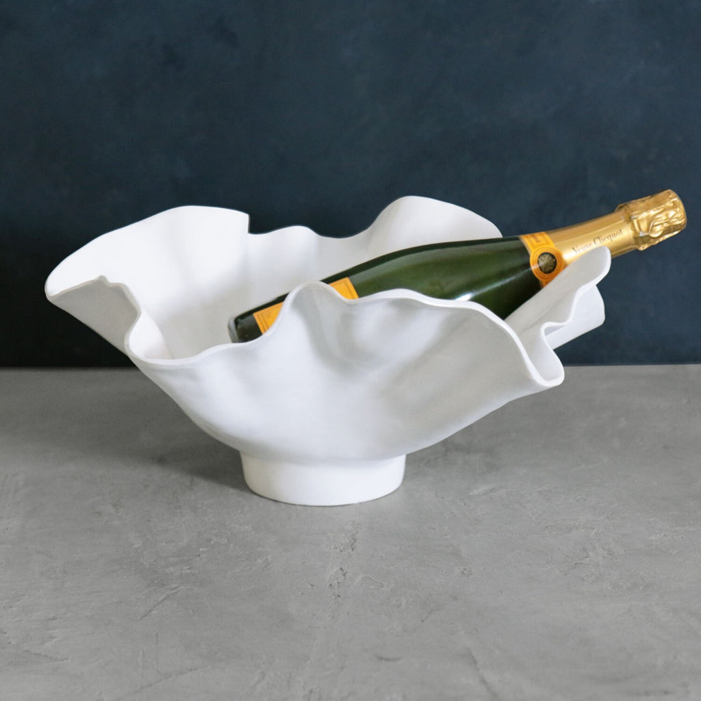 Bloom Wine Bucket (White) - The Nifty Decor