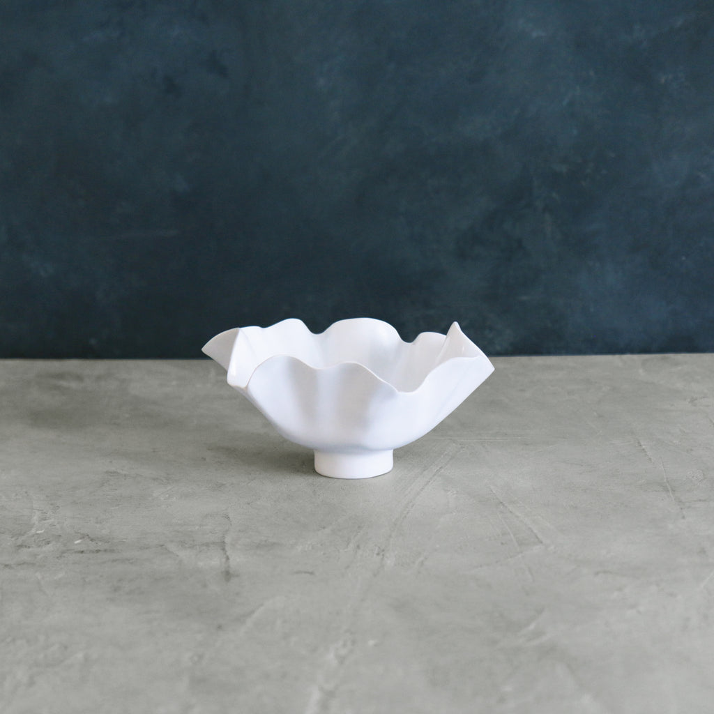 Bloom Small Deep Bowl (White) - The Nifty Decor