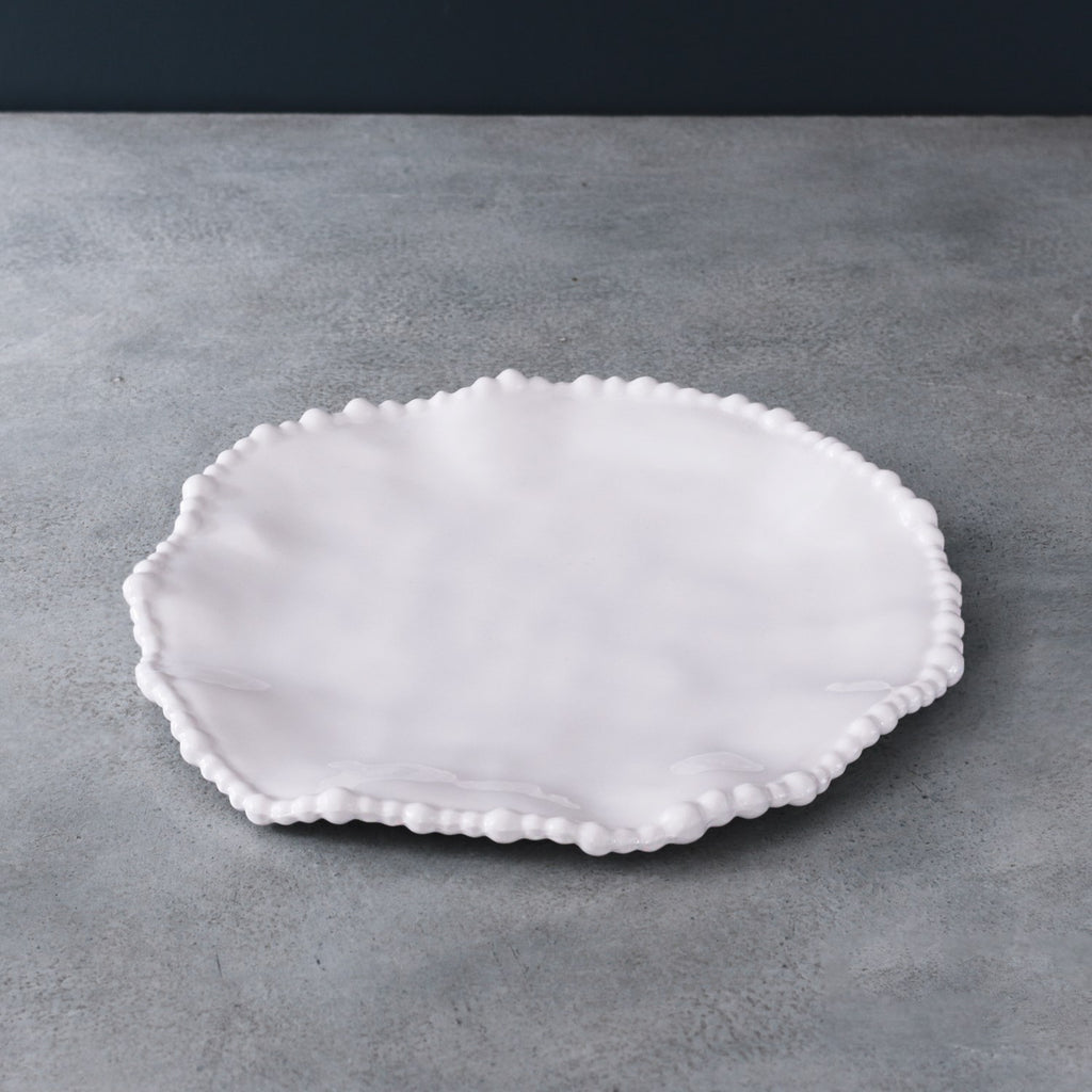 Alegria 9" Salad Plate Set of 4 (White) - The Nifty Decor