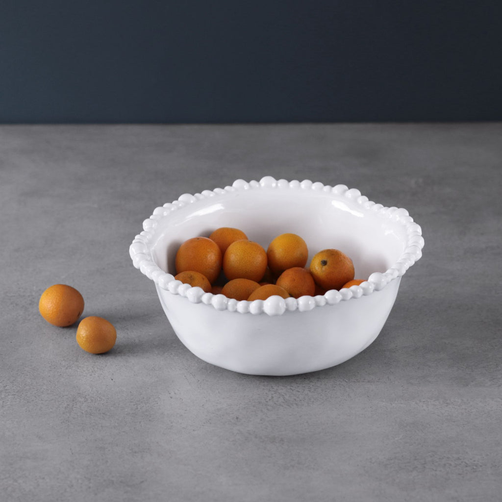 Alegria Cereal Bowl Set of 4 (White) - The Nifty Decor