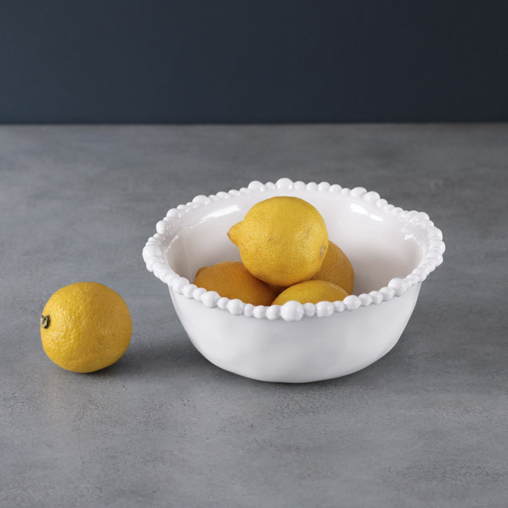 Alegria Cereal Bowl Set of 4 (White) - The Nifty Decor