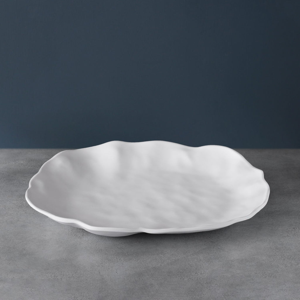 Nube Large Oval Platter (White) - The Nifty Decor