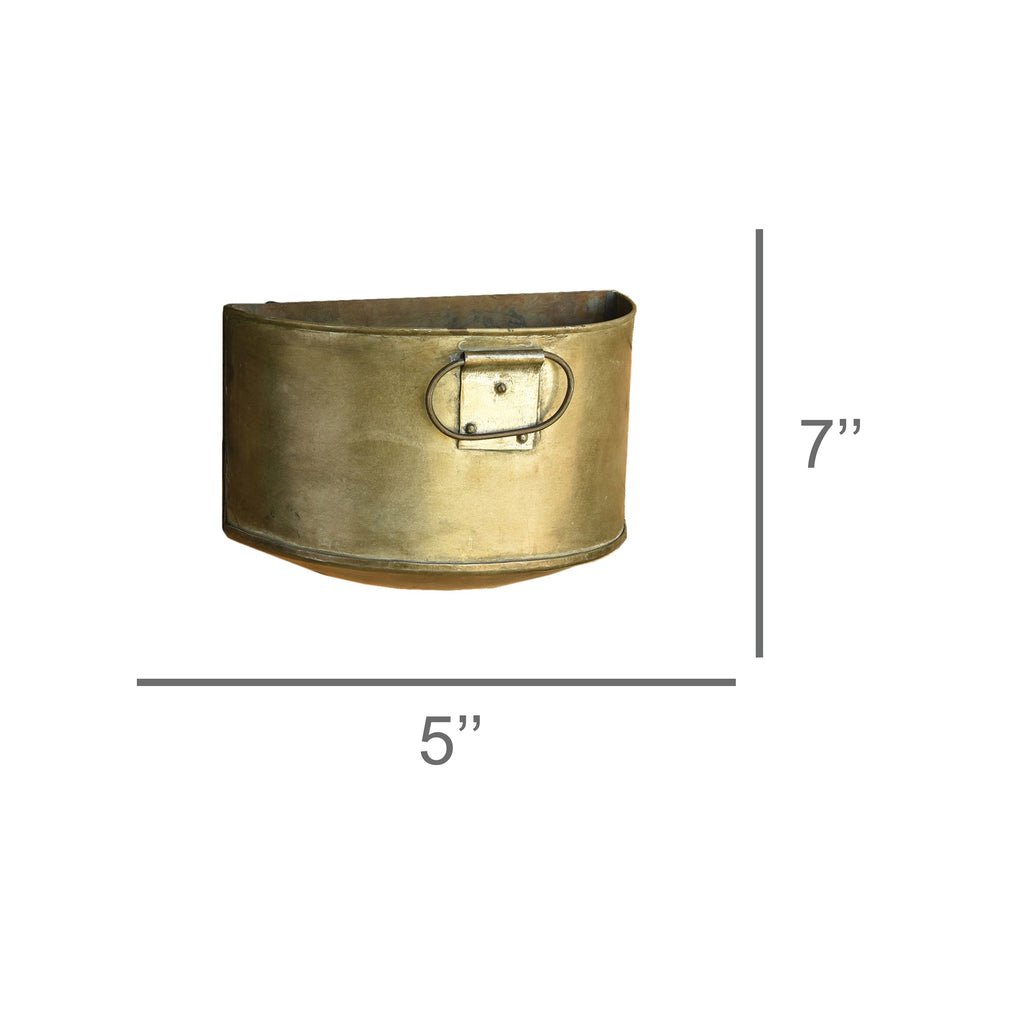 Half Reclaimed Metal Planter - Set of 2 - The Nifty Decor
