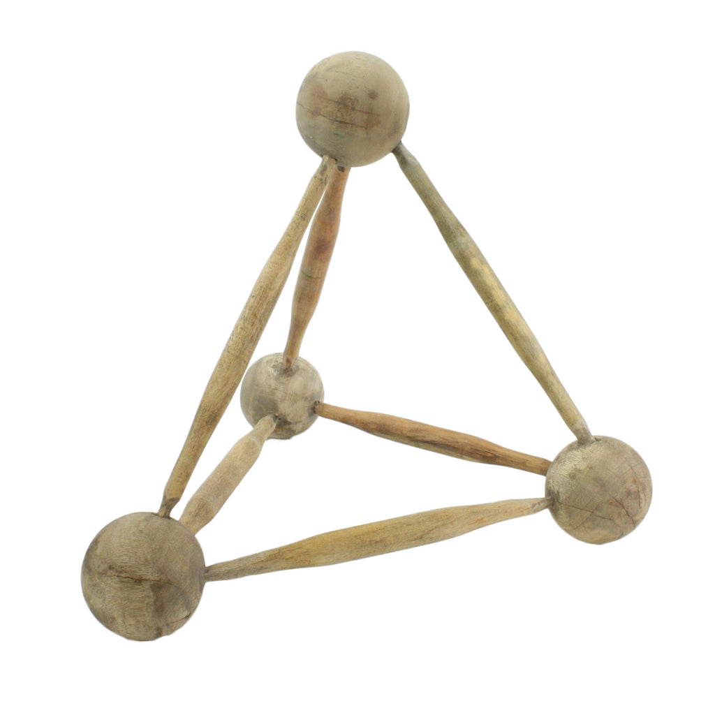Molecular Figure - Triangle, Wood - The Nifty Decor