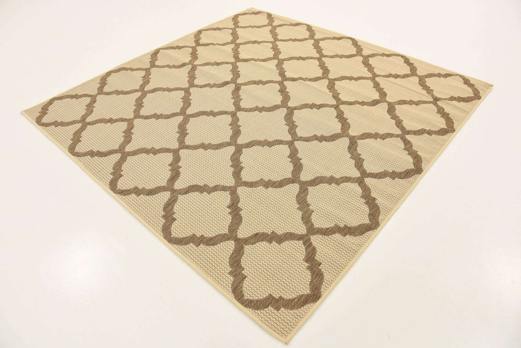 Outdoor Raised Trellis Rug - The Nifty Decor
