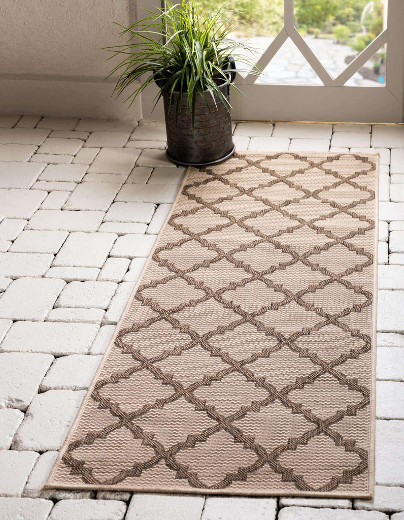 Outdoor Raised Trellis Rug - The Nifty Decor