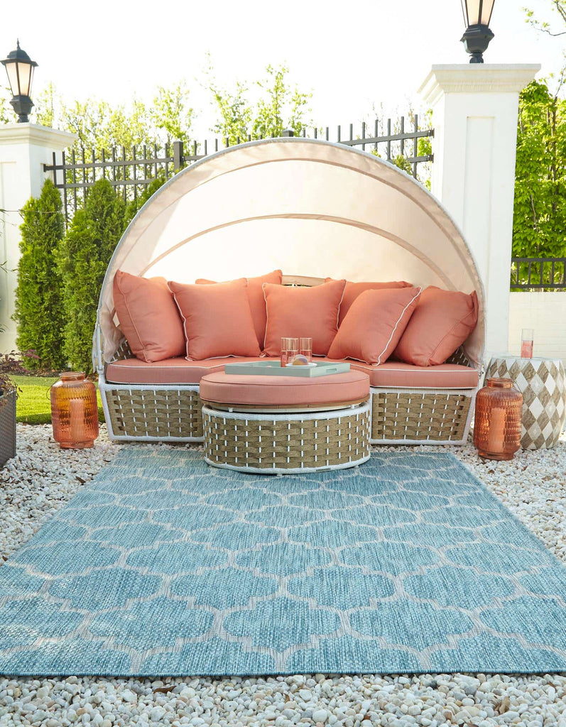 Outdoor Trellis Rug - The Nifty Decor