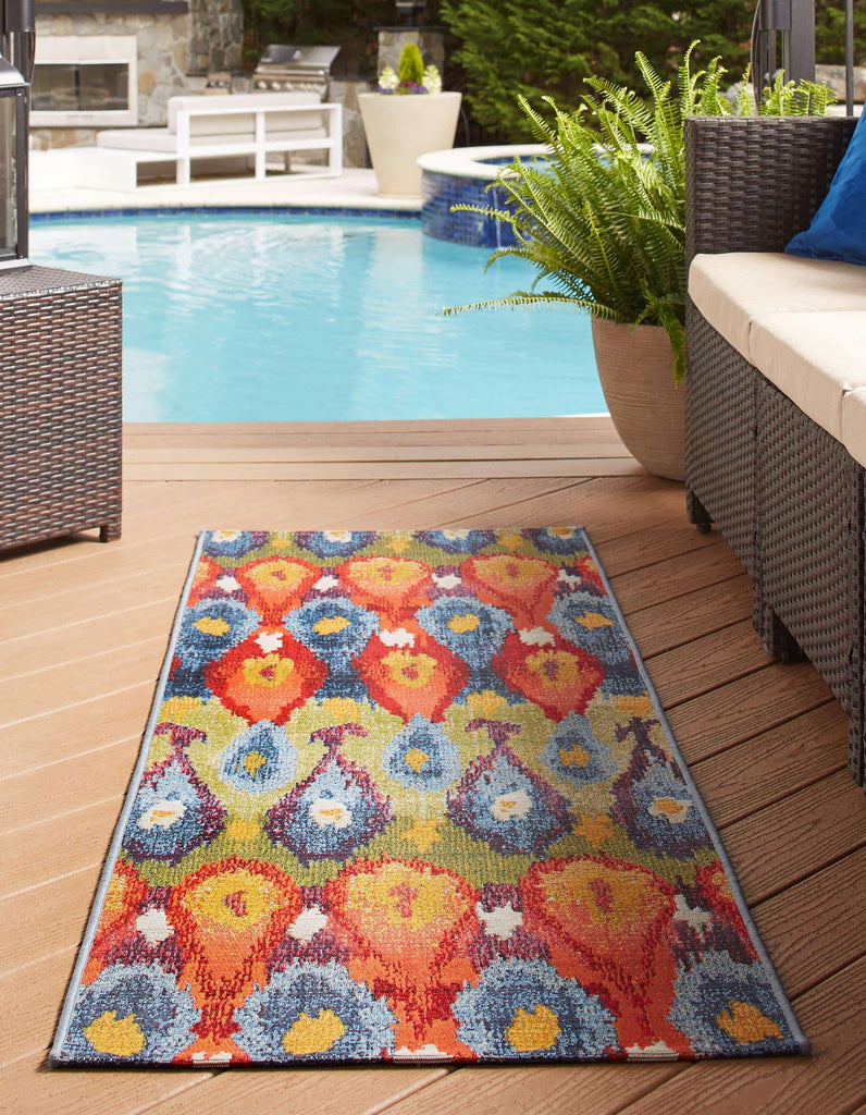 Outdoor Ikat Rug - The Nifty Decor