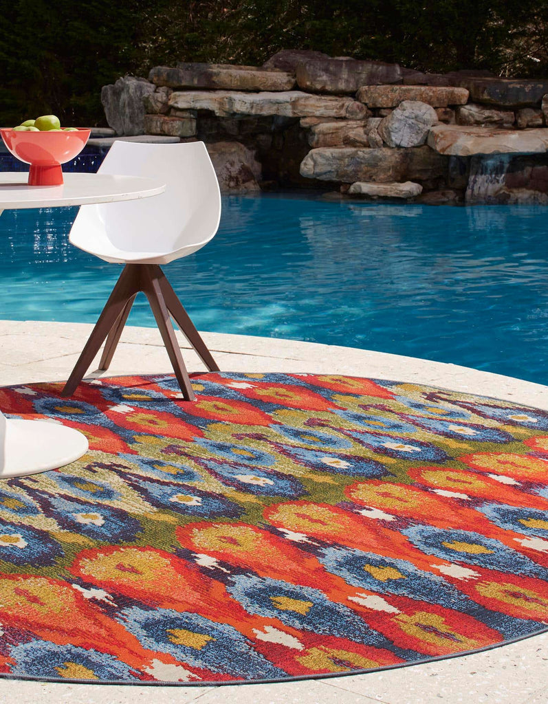 Outdoor Ikat Rug - The Nifty Decor