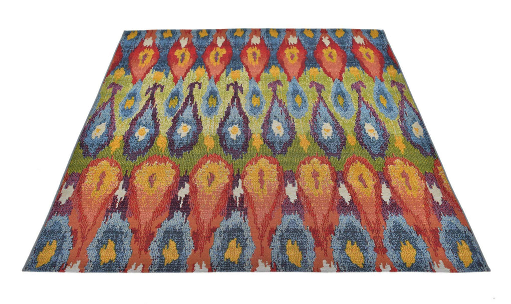 Outdoor Ikat Rug - The Nifty Decor