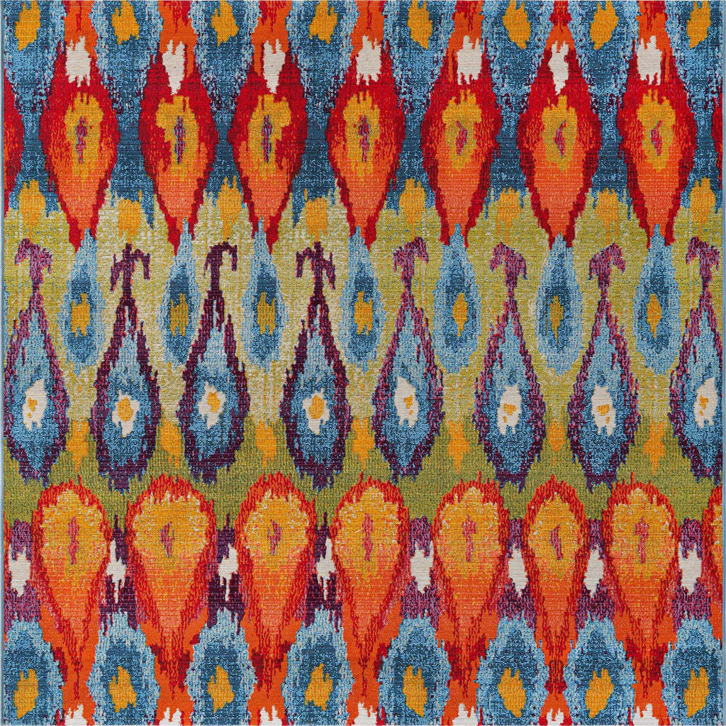 Outdoor Ikat Rug - The Nifty Decor