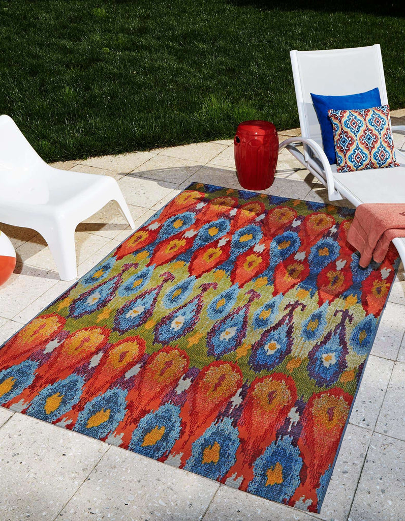 Outdoor Ikat Rug - The Nifty Decor