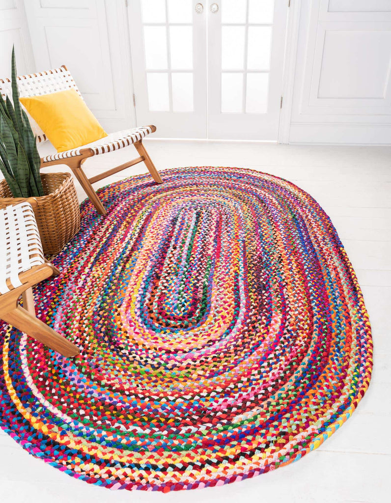 Braided Chindi Rug Multi - The Nifty Decor