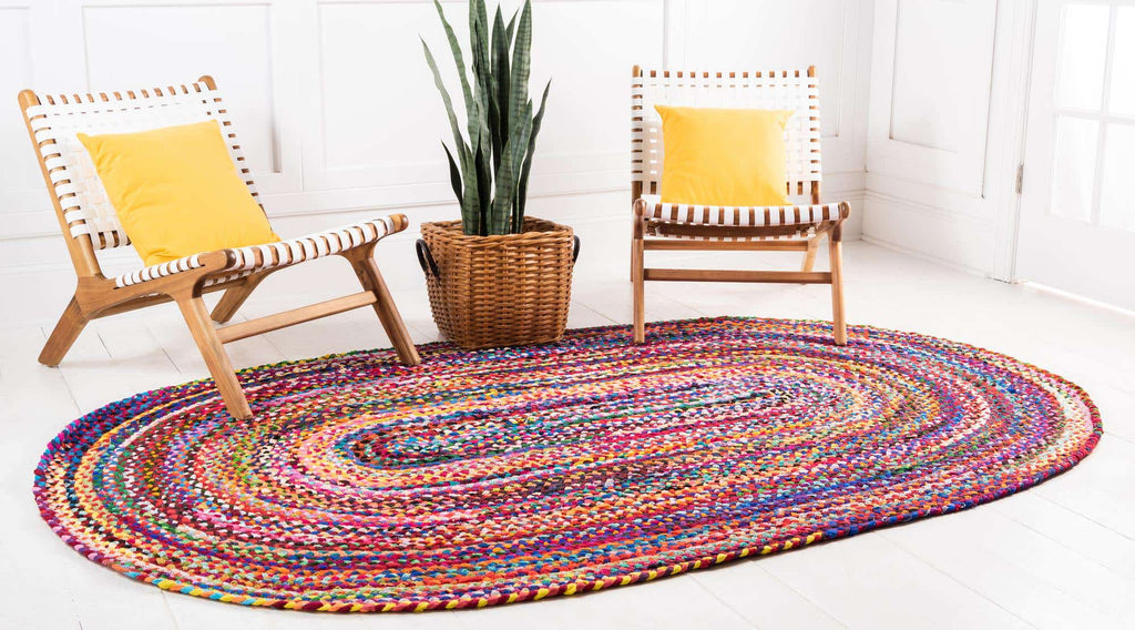 Braided Chindi Rug Multi - The Nifty Decor