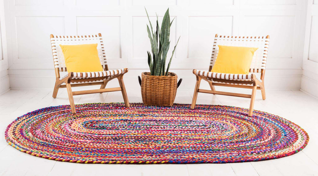 Braided Chindi Rug Multi - The Nifty Decor