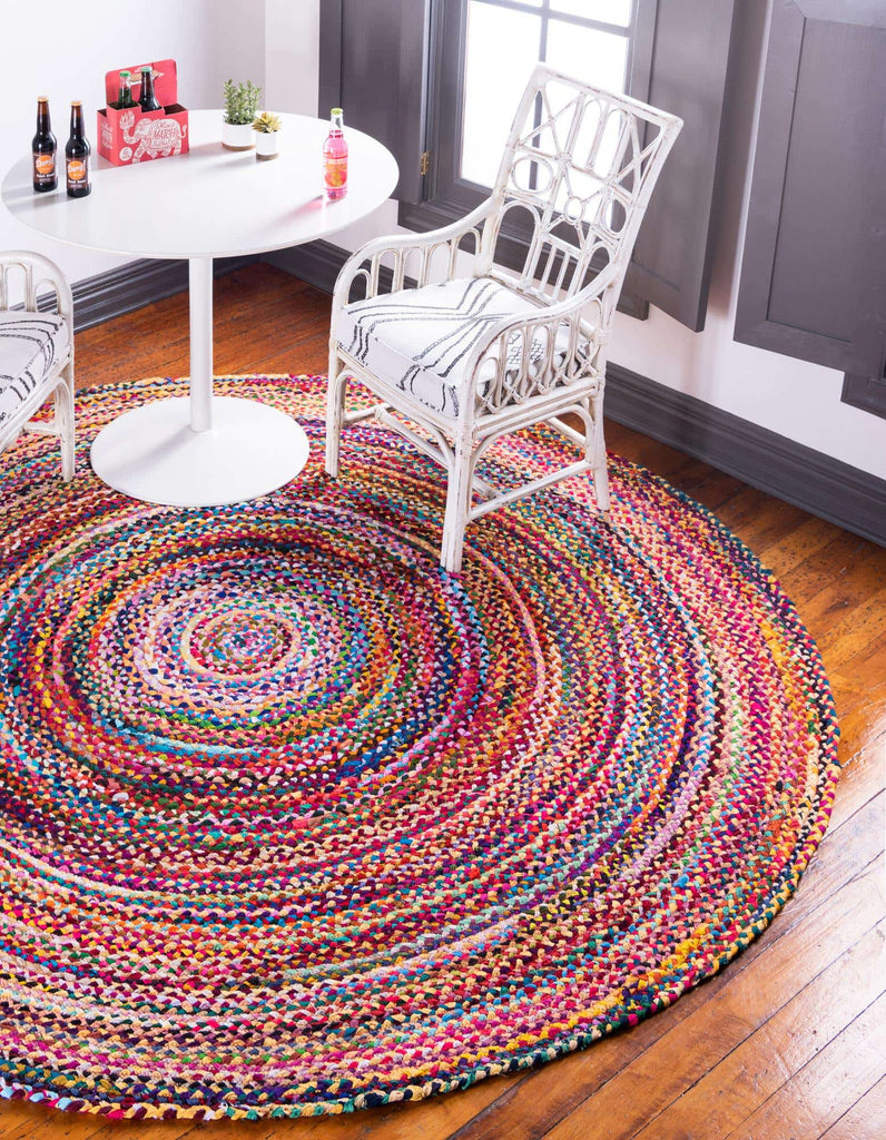 Braided Chindi Rug Multi - The Nifty Decor