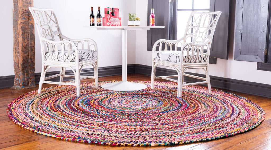 Braided Chindi Rug Multi - The Nifty Decor