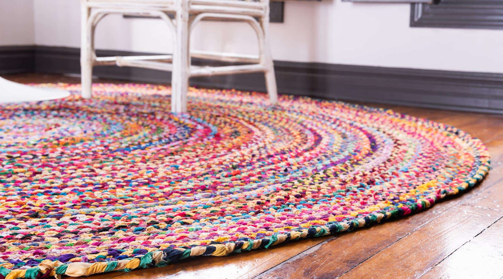 Braided Chindi Rug Multi - The Nifty Decor