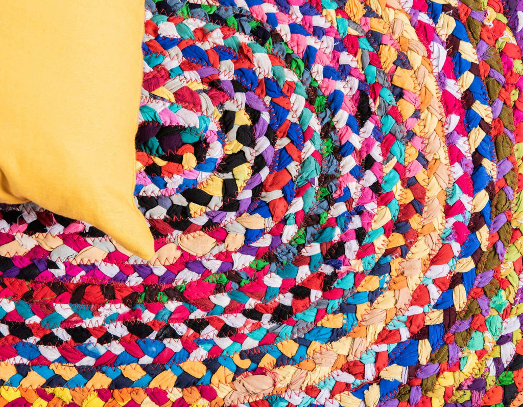 Braided Chindi Rug Multi - The Nifty Decor