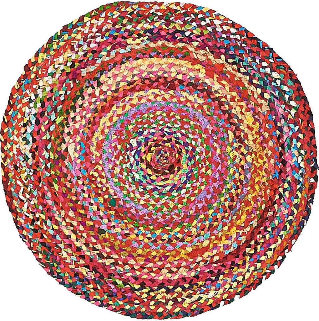 Braided Chindi Rug Multi - The Nifty Decor