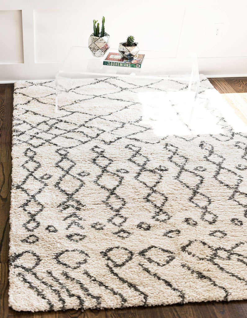 Geometric Rabat Shag Rug - The Nifty Decor