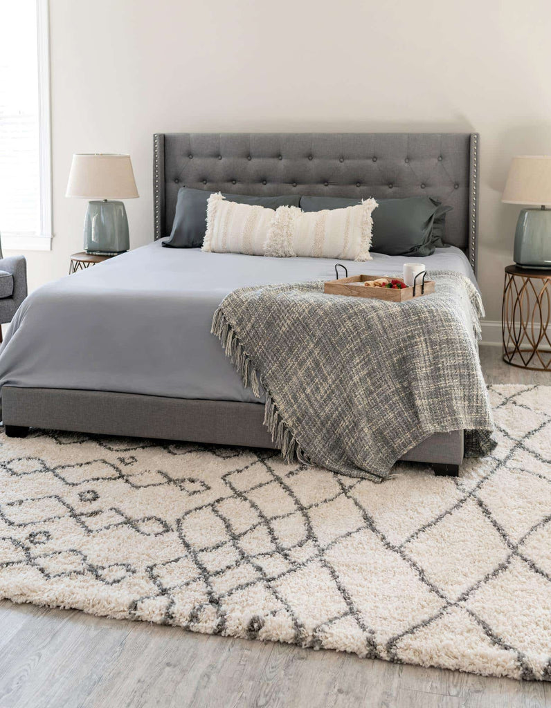 Geometric Rabat Shag Rug - The Nifty Decor