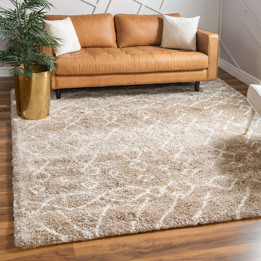 Geometric Rabat Shag Rug - Bombay Mercantile