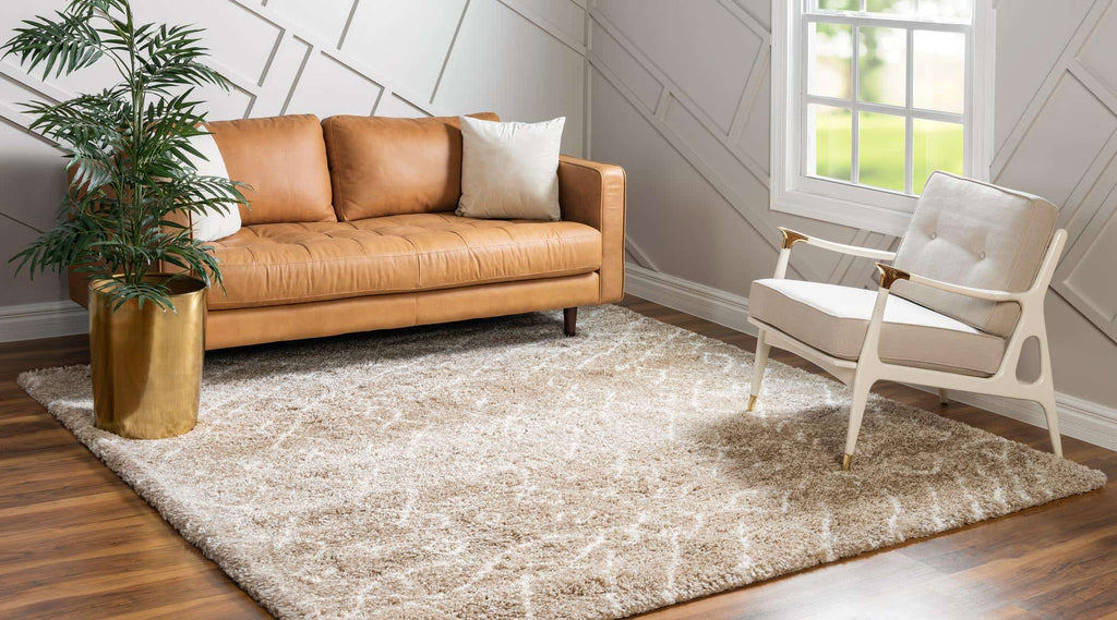 Geometric Rabat Shag Rug - Bombay Mercantile