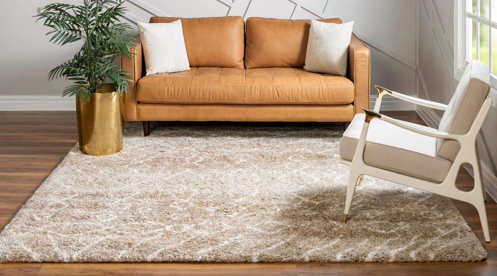 Geometric Rabat Shag Rug - Bombay Mercantile