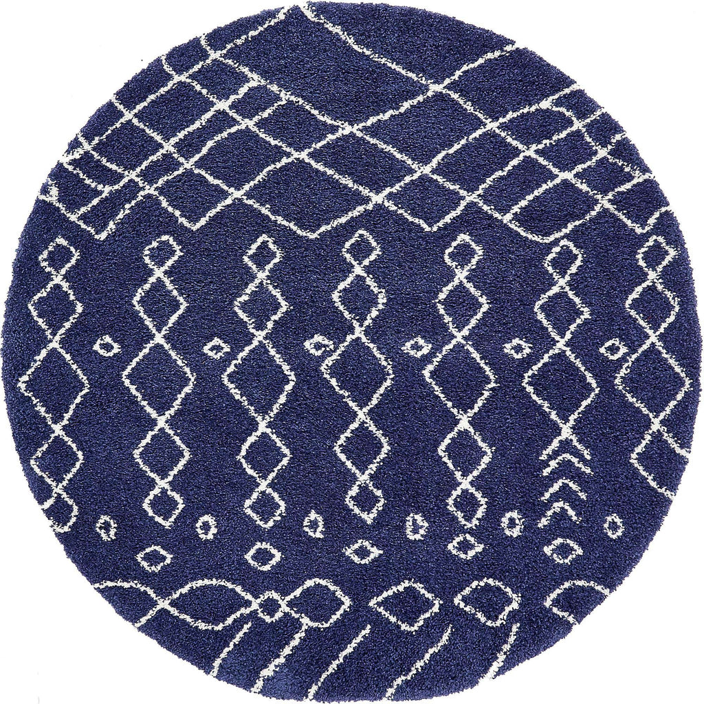 Geometric Rabat Shag Rug - Bombay Mercantile