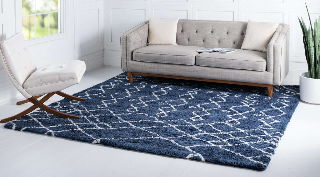 Geometric Rabat Shag Rug - Bombay Mercantile