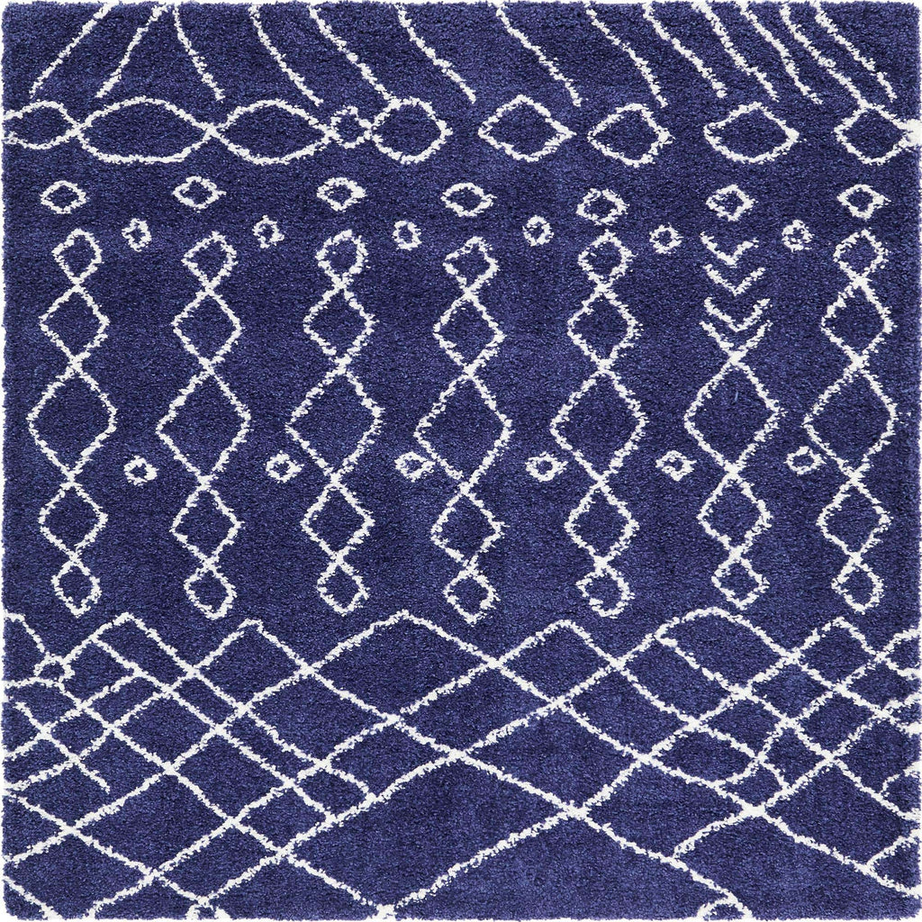 Geometric Rabat Shag Rug - Bombay Mercantile