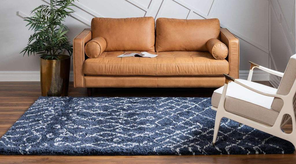 Geometric Rabat Shag Rug - Bombay Mercantile