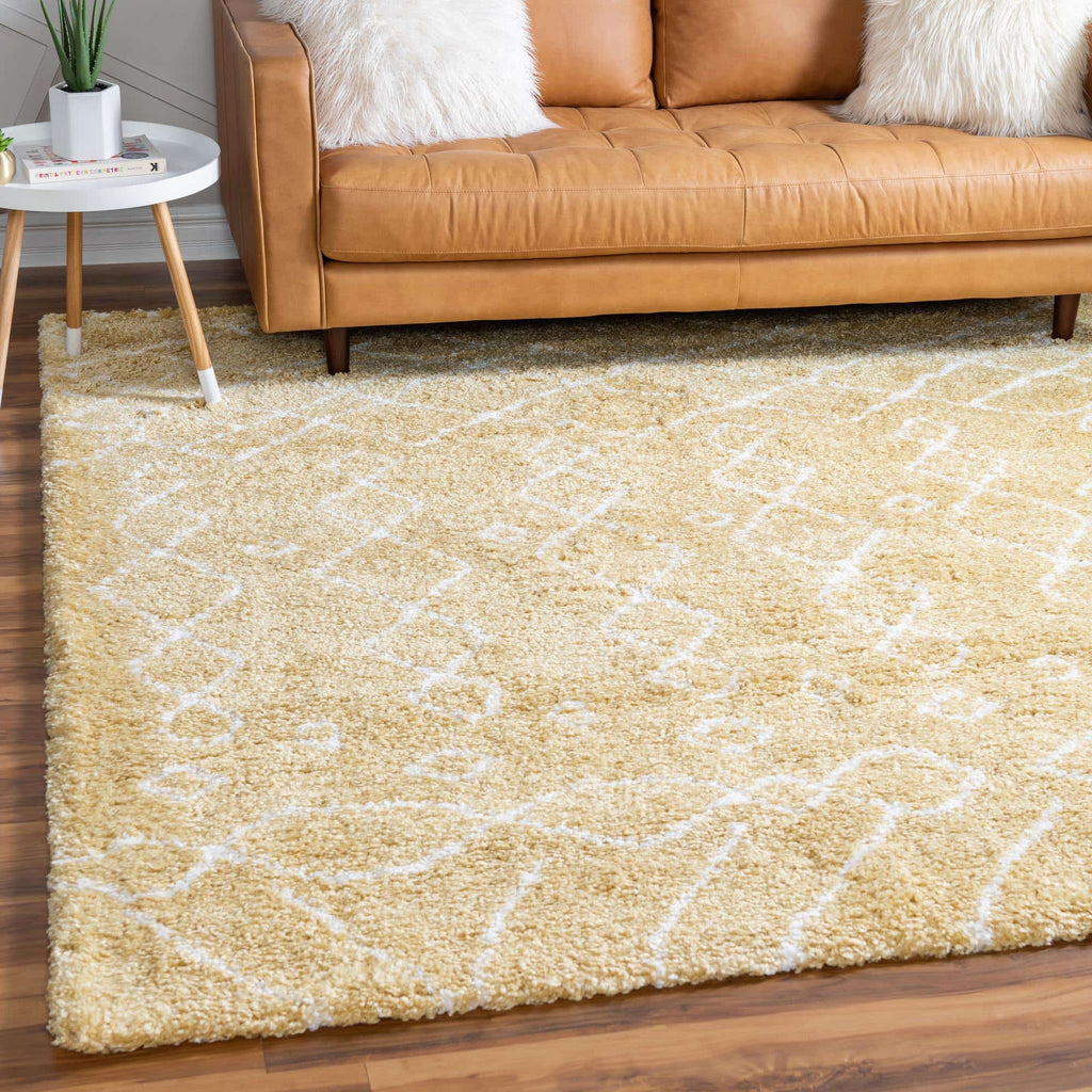 Geometric Rabat Shag Rug - Bombay Mercantile